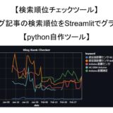 【検索順位チェックツール】ブログ記事の検索順位をStreamlitでグラフ化【python自作ツール】